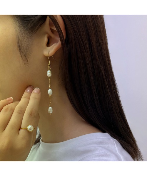 tone(トーン)の「【kocea】ステンレスピアス/淡水パール 金属アレルギー対応アクセサリー(MA)(ピアス(両耳用)・レディース・B/A/C/D・FREE)」の17枚目の写真