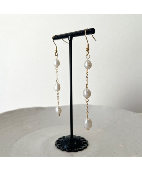 tone(トーン)の「【kocea】ステンレスピアス/淡水パール 金属アレルギー対応アクセサリー(MA)(ピアス(両耳用)・レディース・B/A/C/D・FREE)」の20枚目の写真