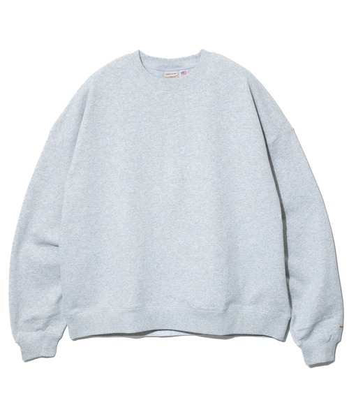 go slow caravan（ゴースローキャラバン）の「Good Wear/グッドウェア　BIG クルーネックトレーナー（スウェット・メンズ・カーキ/サンドベージュ/ブラック/グレー/コーラルピンク/ダークグリーン・X-LARGE/LARGE/MEDIUM）」の3枚目の写真
