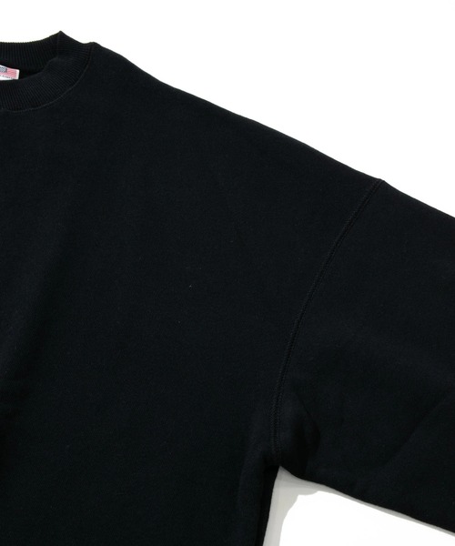 go slow caravan（ゴースローキャラバン）の「Good Wear/グッドウェア　BIG クルーネックトレーナー（スウェット・メンズ・カーキ/サンドベージュ/ブラック/グレー/コーラルピンク/ダークグリーン・X-LARGE/LARGE/MEDIUM）」の8枚目の写真