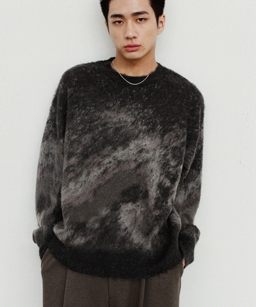 WYM LIDNM（ウィム バイ リドム）の「MOHAIR BLEND JACQUARD SHAGGY