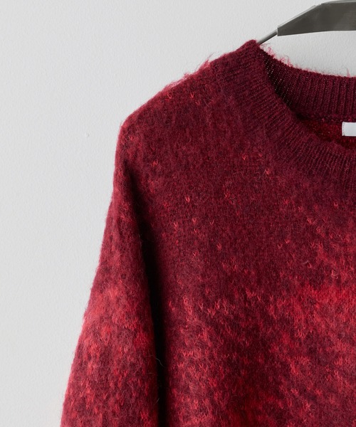 MOHAIR BLEND JACQUARD SHAGGY KNIT（ニット/セーター）｜WYM LIDNM