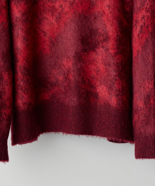 MOHAIR BLEND JACQUARD SHAGGY KNIT（ニット/セーター）｜WYM LIDNM