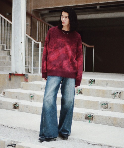 MOHAIR BLEND JACQUARD SHAGGY KNIT（ニット/セーター）｜WYM LIDNM