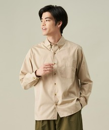 Pitta Re:) | ラウンドテール ボタンダウン 長袖カジュアルシャツ(シャツ/ブラウス)