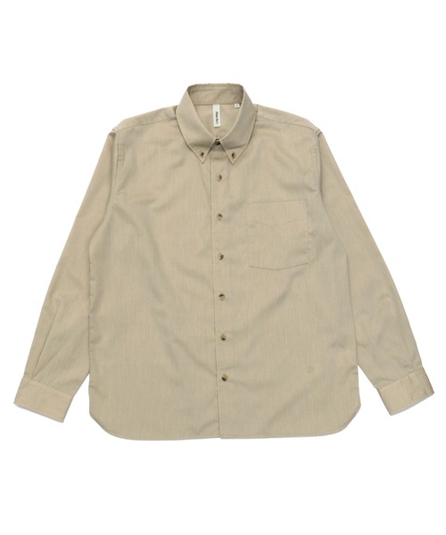 Pitta Re:)（ピッタリ）の「ラウンドテール ボタンダウン 長袖カジュアルシャツ（シャツ/ブラウス・メンズ・ベージュ・L/S/M/LL）」の11枚目の写真