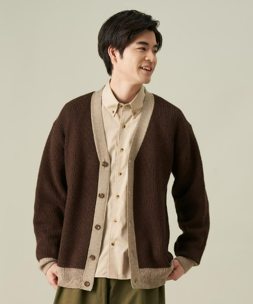 Pitta Re:)（ピッタリ）の「ラウンドテール ボタンダウン 長袖カジュアルシャツ（シャツ/ブラウス・メンズ・ベージュ・L/S/M/LL）」の6枚目の写真