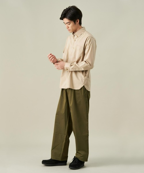 Pitta Re:)（ピッタリ）の「ラウンドテール ボタンダウン 長袖カジュアルシャツ（シャツ/ブラウス・メンズ・ベージュ・L/S/M/LL）」の7枚目の写真