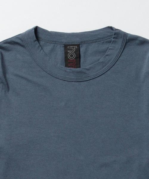 homspun（ホームスパン）の「homspun / 7分丈Tシャツ（Tシャツ/カットソー・レディース・チャコールグレー/ブルー系その他・MEDIUM）」の9枚目の写真