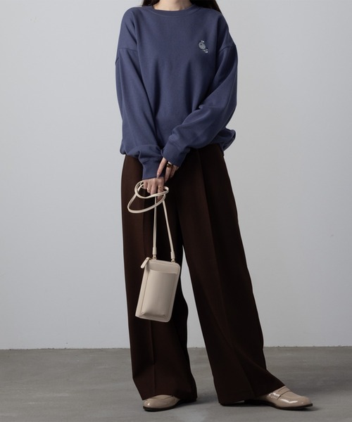 Mac-House（マックハウス）の「I'ｍ Doraemon ワンポイント刺繍 バックプリント トレーナー（スウェット・レディース・ブルー系その他/杢グレー/ライトベージュ・フリー）」の8枚目の写真