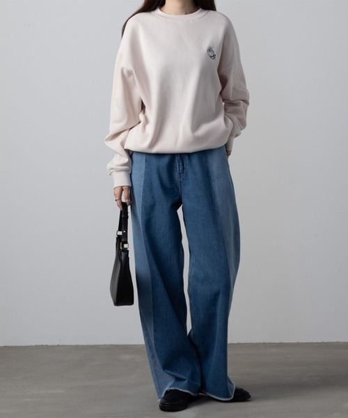 Mac-House（マックハウス）の「I'ｍ Doraemon ワンポイント刺繍 バックプリント トレーナー（スウェット・レディース・ブルー系その他/杢グレー/ライトベージュ・フリー）」の9枚目の写真