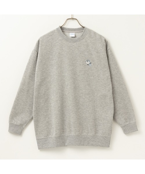 Mac-House（マックハウス）の「I'ｍ Doraemon ワンポイント刺繍 バックプリント トレーナー（スウェット・レディース・ブルー系その他/杢グレー/ライトベージュ・フリー）」の12枚目の写真