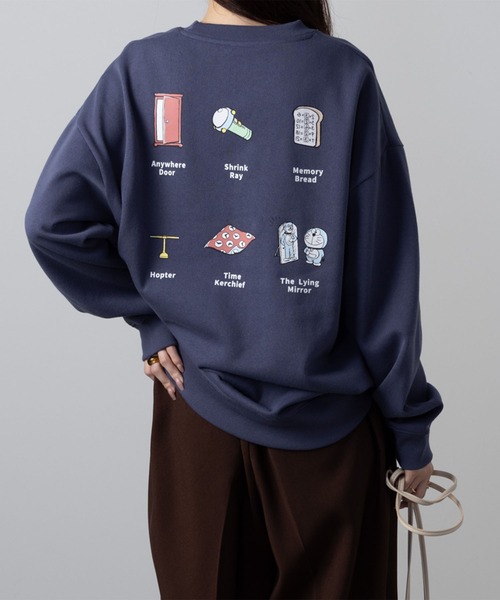 Mac-House（マックハウス）の「I'ｍ Doraemon ワンポイント刺繍 バックプリント トレーナー（スウェット・レディース・ブルー系その他/杢グレー/ライトベージュ・フリー）」の16枚目の写真