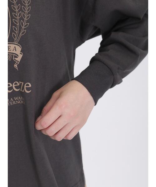 Samansa Mos2（サマンサ モスモス）の「プリントアソートロングTシャツ（Tシャツ/カットソー・レディース・チャコールグレー/ベージュ/オフホワイト/キナリ・F）」の15枚目の写真