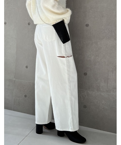 Re:EDIT（リエディ）の「デニムパンツ（デニムパンツ・レディース・ライトブルー・SHORT）」の2枚目の写真