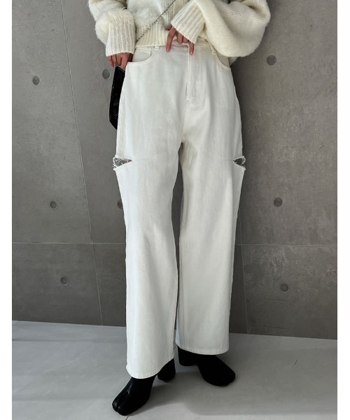 Re:EDIT（リエディ）の「デニムパンツ（デニムパンツ・レディース・ライトブルー・SHORT）」の3枚目の写真