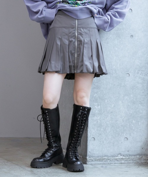 PAGEBOY（ページボーイ）の「バルーンミニスカート（スカート・レディース・ブラック/グレー・FREE）」の2枚目の写真