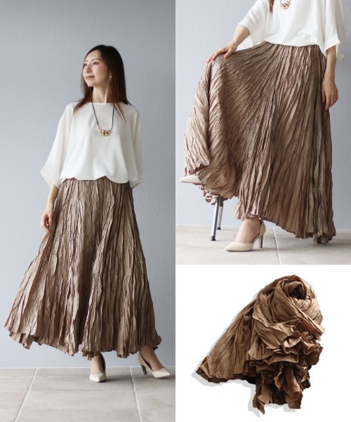 存在感のあるスクイズスカート（スカート）｜Vieo（ヴィオ）