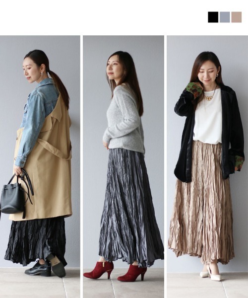 存在感のあるスクイズスカート（スカート）｜Vieo（ヴィオ）