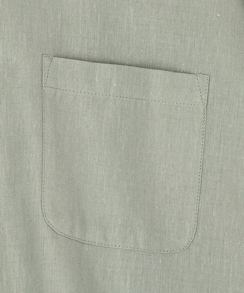 Grand PARK（グランドパーク）の「爽やか吸水速乾　リネン　長袖シャツ（シャツ/ブラウス・レディース・ナチュラル/ミント/ネイビー/イエロー/ホワイト・FREE）」の9枚目の写真