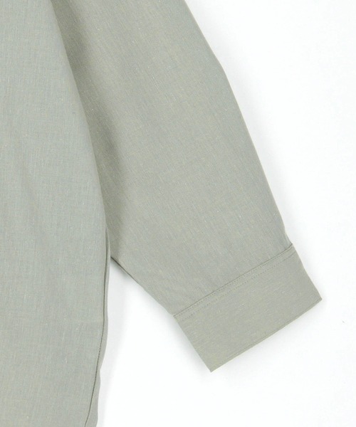 Grand PARK（グランドパーク）の「爽やか吸水速乾　リネン　長袖シャツ（シャツ/ブラウス・レディース・ナチュラル/ミント/ネイビー/イエロー/ホワイト・FREE）」の10枚目の写真