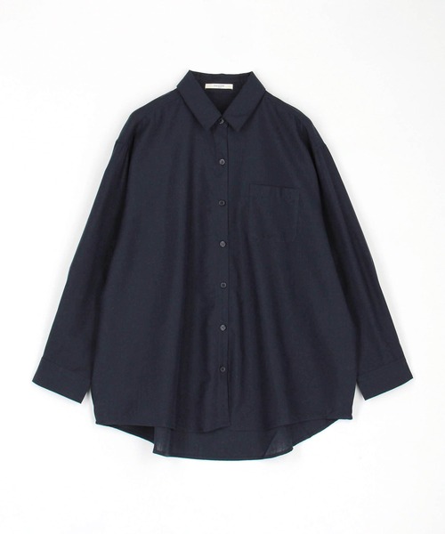 Grand PARK（グランドパーク）の「爽やか吸水速乾　リネン　長袖シャツ（シャツ/ブラウス・レディース・ナチュラル/ミント/ネイビー/イエロー/ホワイト・FREE）」の20枚目の写真