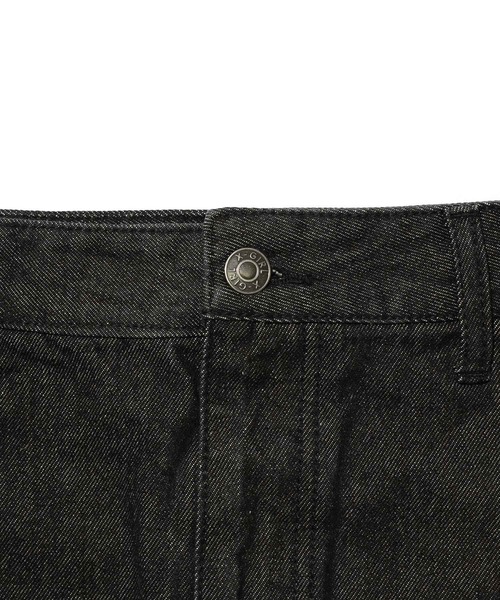 X-girl（エックスガール）の「OVERDYED DENIM SKIRT（スカート・レディース・ピンク/インディゴブルー/ブラック・M/S/XS/X-SMALL）」の14枚目の写真