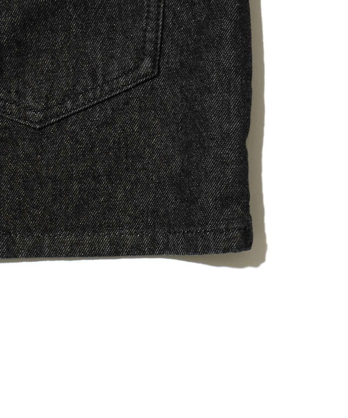 X-girl（エックスガール）の「OVERDYED DENIM SKIRT（スカート・レディース・ピンク/インディゴブルー/ブラック・M/S/XS/X-SMALL）」の7枚目の写真