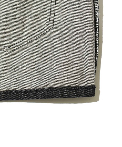 X-girl（エックスガール）の「OVERDYED DENIM SKIRT（スカート・レディース・ピンク/インディゴブルー/ブラック・M/S/XS/X-SMALL）」の9枚目の写真