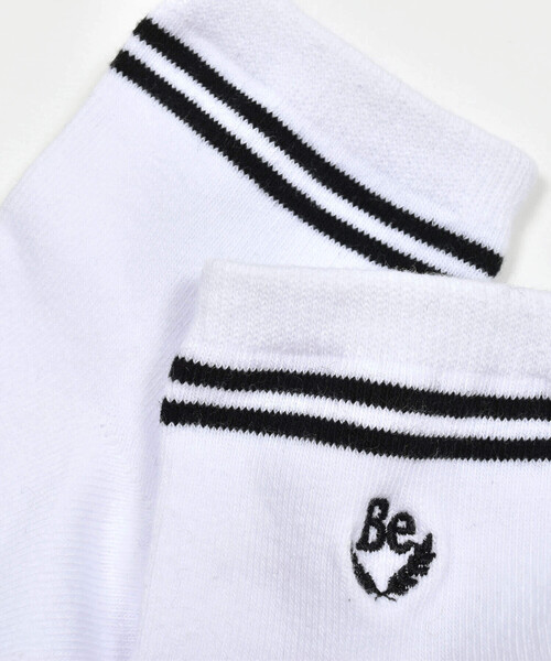 BeBe（ベベ）の「刺しゅう入りクルーソックス(11~24cm)（ソックス/靴下・キッズ・ホワイト・15.0cm/19.0cm/17.0cm/24.0cm/21.0cm/13.0cm）」の5枚目の写真