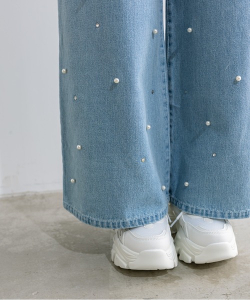 2WAYライズキラキラハートデニムパンツ 1041030020（デニムパンツ