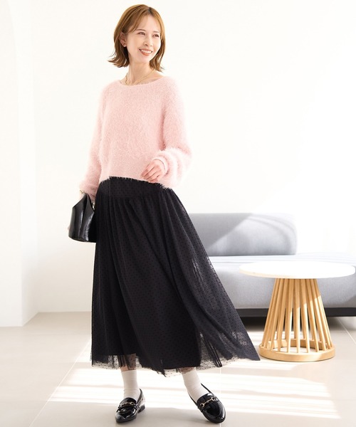 ROPE' PICNIC(ロペピクニック)の「シャギーニットショート丈プルオーバー(ニット/セーター・レディース・キナリ/ブルー系その他4/ピンク系その他2/ピンク・38)」の11枚目の写真