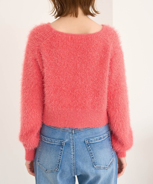 ROPE' PICNIC(ロペピクニック)の「シャギーニットショート丈プルオーバー(ニット/セーター・レディース・キナリ/ブルー系その他4/ピンク系その他2/ピンク・38)」の22枚目の写真