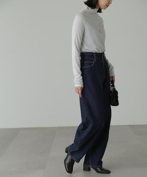 FREE'S MART(フリーズマート)の「ラメシアーハイネックカットソー(Tシャツ/カットソー・レディース・ブラック/ブルー/ホワイト・FREE)」の15枚目の写真