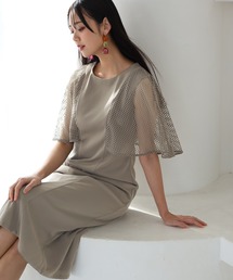 ケープスリーブ パーティー ドレス お呼ばれ 七分袖&ロング 結婚式 フォーマル オケージョンドレス 二次会 成人式 同窓会 謝恩会 20代 30代