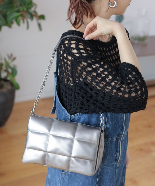 LEPSIM(レプシィム)の「パデット2WAYショルダー 103831(ショルダーバッグ・レディース・ブラック/オフホワイト/ライトイエロー/ガンメタ/ライム/ブルー/シルバー/レッド・ONE SIZE)」の20枚目の写真