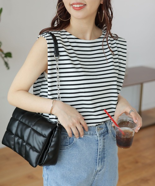 LEPSIM(レプシィム)の「パデット2WAYショルダー 103831(ショルダーバッグ・レディース・ブラック/オフホワイト/ライトイエロー/ガンメタ/ライム/ブルー/シルバー/レッド・ONE SIZE)」の11枚目の写真