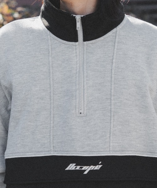 kutir（クティール）の「配色切替ハーフジップスウェット（スウェット・メンズ・ネイビー/ブラック・MEDIUM/LARGE）」の18枚目の写真