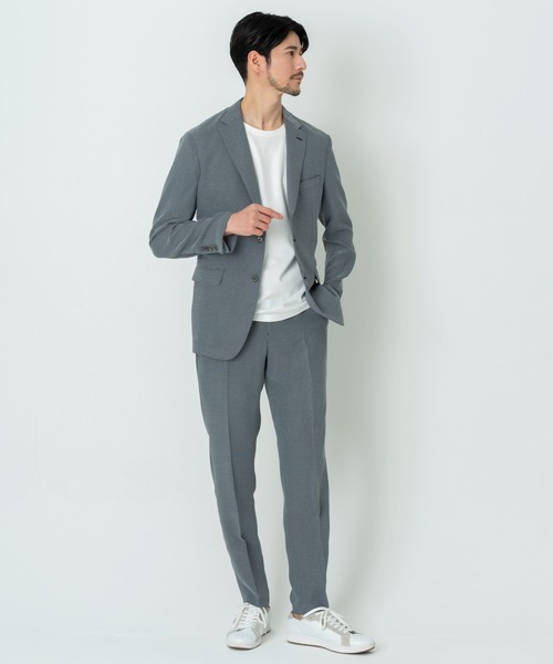 TETE HOMME(テットオム)の「AIR THROUGH MESH ストレッチメッシュセットアップ / ウォッシャブルセットアップ(セットアップ・メンズ・グレー/ブラック/ネイビー・XX-LARGE/X-LARGE/LARGE/MEDIUM/SMALL)」の11枚目の写真