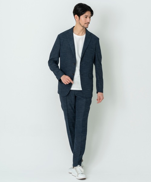 TETE HOMME(テットオム)の「AIR THROUGH MESH ストレッチメッシュセットアップ / ウォッシャブルセットアップ(セットアップ・メンズ・グレー/ブラック/ネイビー・XX-LARGE/X-LARGE/LARGE/MEDIUM/SMALL)」の12枚目の写真