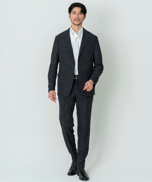 TETE HOMME(テットオム)の「AIR THROUGH MESH ストレッチメッシュセットアップ / ウォッシャブルセットアップ(セットアップ・メンズ・グレー/ブラック/ネイビー・XX-LARGE/X-LARGE/LARGE/MEDIUM/SMALL)」の10枚目の写真