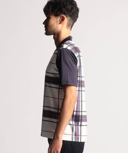 NICOLE CLUB FOR MEN（ニコルクラブフォーメン）の「総柄ストレッチライトポンチ半袖Tシャツ（Tシャツ/カットソー・メンズ・ホワイト系/その他1/その他2・MEDIUM/LARGE/X-LARGE）」の8枚目の写真
