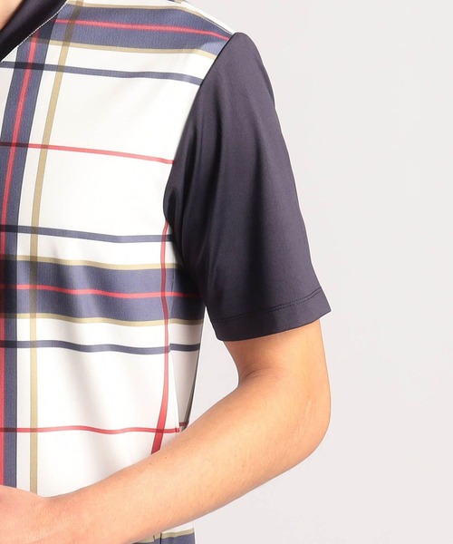 NICOLE CLUB FOR MEN（ニコルクラブフォーメン）の「総柄ストレッチライトポンチ半袖Tシャツ（Tシャツ/カットソー・メンズ・ホワイト系/その他1/その他2・MEDIUM/LARGE/X-LARGE）」の10枚目の写真