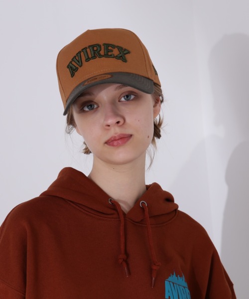 AVIREX（アヴィレックス）の「×NEW ERA 9フォーティー Aフレーム ロゴキャップ アジャスタブル/9 FORTY A-FRAME LOGO CAP（キャップ・レディース・ブラック/ネイビー/カーキ/オリーブ/バーガンディー・FREE）」の19枚目の写真