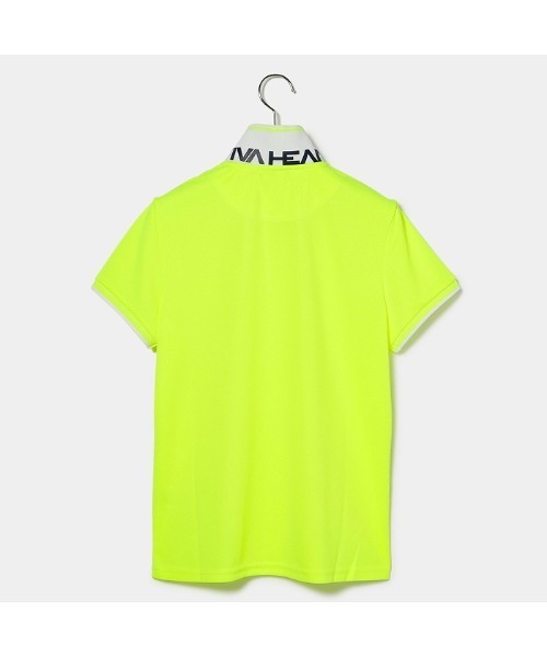 VIVA HEART(ビバハート)の「【VIVA HEART/GOLF】襟裏ロゴベーシック半袖ポロ(ポロシャツ・レディース・ネイビー/イエロー/ブラック/オフホワイト・40/38/42)」の16枚目の写真