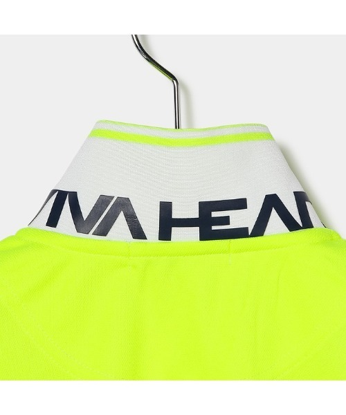 VIVA HEART(ビバハート)の「【VIVA HEART/GOLF】襟裏ロゴベーシック半袖ポロ(ポロシャツ・レディース・ネイビー/イエロー/ブラック/オフホワイト・40/38/42)」の21枚目の写真