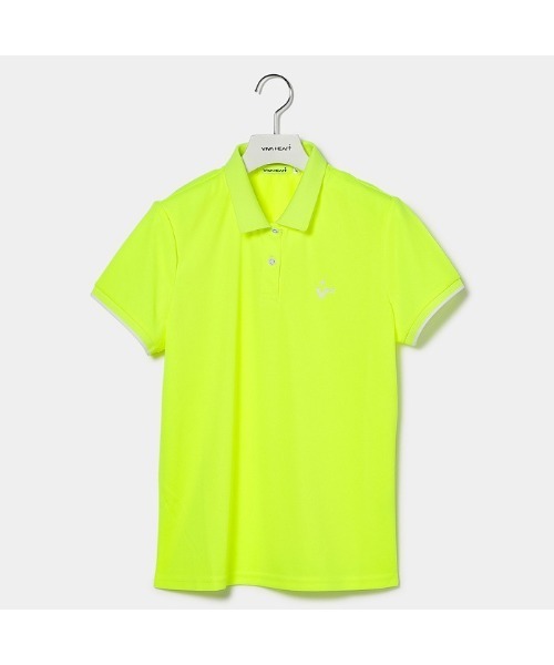 VIVA HEART(ビバハート)の「【VIVA HEART/GOLF】襟裏ロゴベーシック半袖ポロ(ポロシャツ・レディース・ネイビー/イエロー/ブラック/オフホワイト・40/38/42)」の13枚目の写真