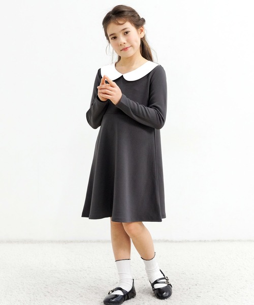 Bee des Bee（ビーデスビー）の「フォーマル 襟付きワンピース（ワンピース・キッズ・ネイビー/ブラック/チャコール・120cm/110cm/130cm/140cm/150cm/100cm）」の8枚目の写真