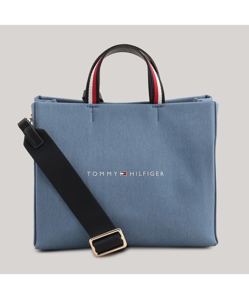 TOMMY HILFIGER（トミーヒルフィガー）の「ミディアムデニムショッパートートバッグ（トートバッグ・レディース・ブルー・FREE）」の9枚目の写真