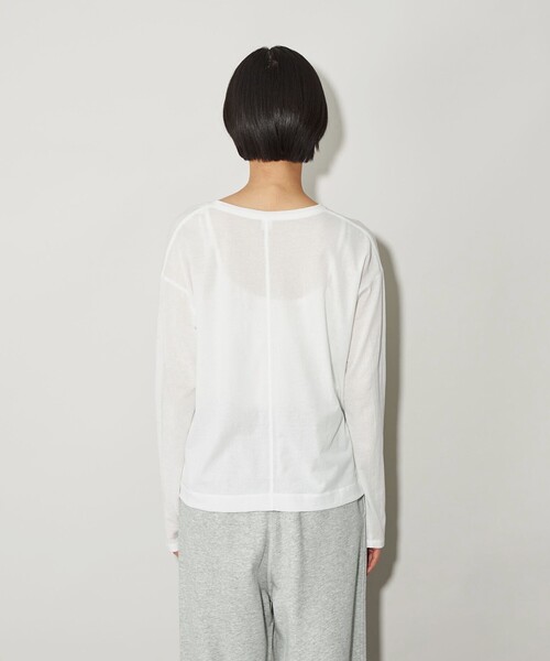 CITEN(シテン)の「<CITEN>シアー ユルTシャツ(Tシャツ/カットソー・レディース・ホワイト/ライトブルー/ブラック/ベージュ/ピンク/イエロー・FREE)」の21枚目の写真